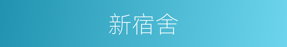 新宿舍的同义词