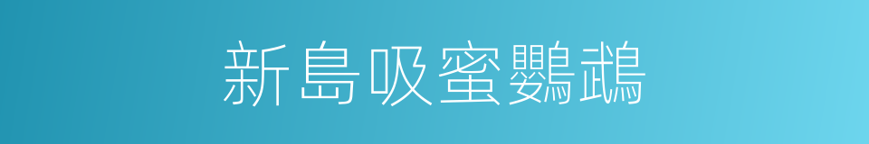 新島吸蜜鸚鵡的同義詞