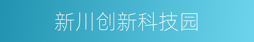 新川创新科技园的同义词