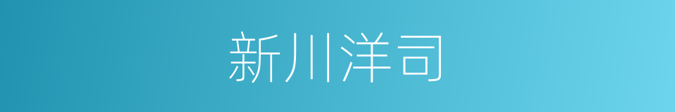 新川洋司的同义词
