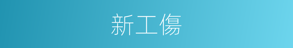 新工傷的同義詞