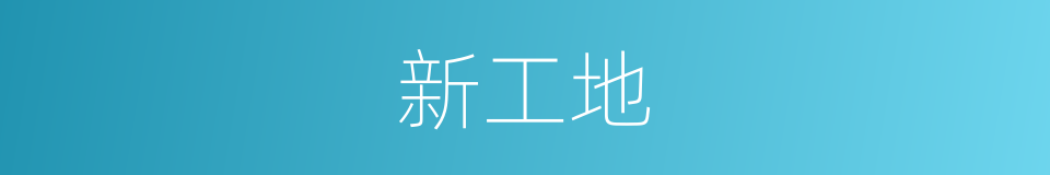新工地的同义词
