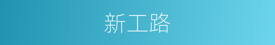 新工路的同义词