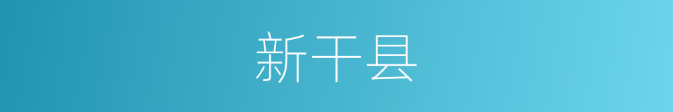 新干县的同义词