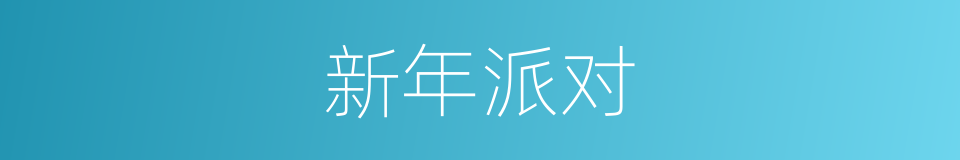 新年派对的同义词