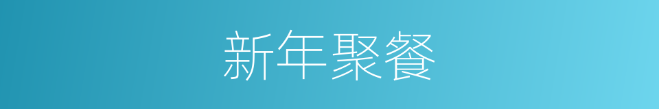 新年聚餐的同义词