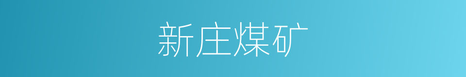新庄煤矿的同义词