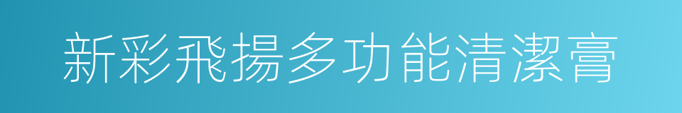 新彩飛揚多功能清潔膏的同義詞