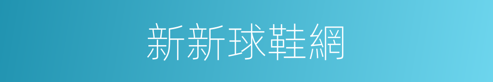 新新球鞋網的同義詞