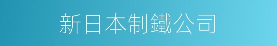 新日本制鐵公司的同義詞