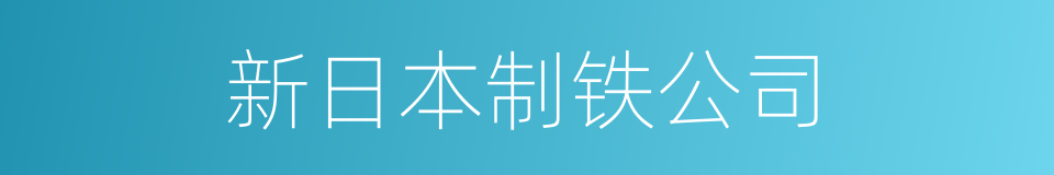 新日本制铁公司的同义词