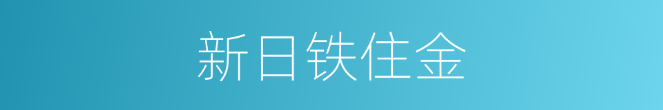 新日铁住金的同义词