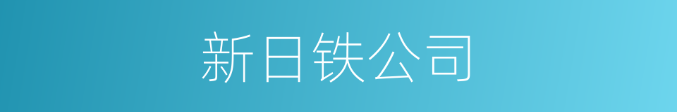 新日铁公司的同义词