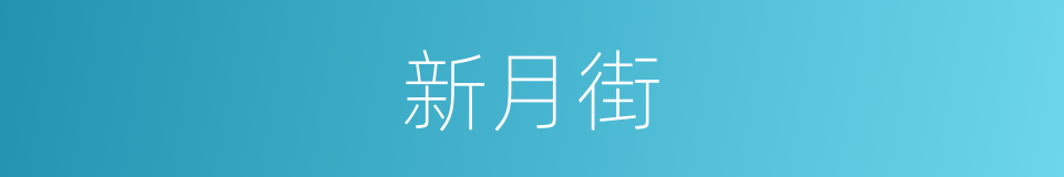 新月街的同义词