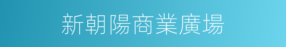 新朝陽商業廣場的同義詞