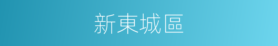 新東城區的意思