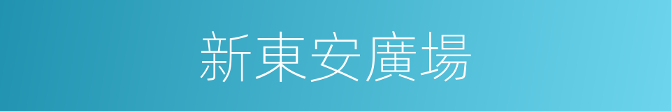 新東安廣場的同義詞