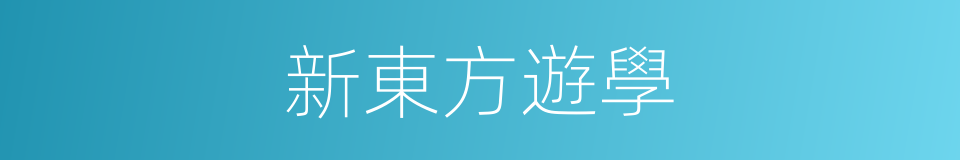 新東方遊學的同義詞