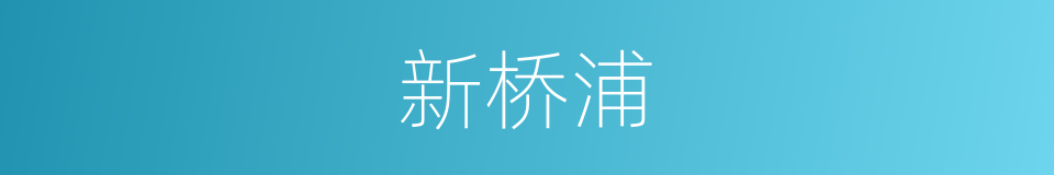 新桥浦的同义词
