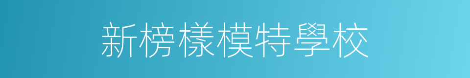 新榜樣模特學校的同義詞