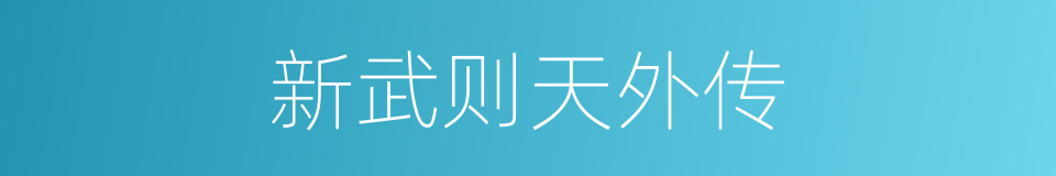 新武则天外传的同义词