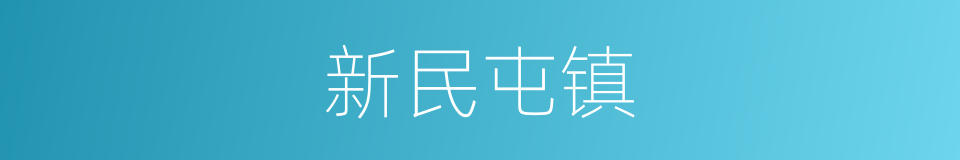 新民屯镇的同义词