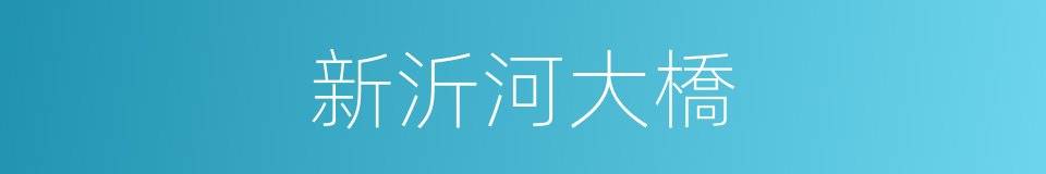 新沂河大橋的同義詞