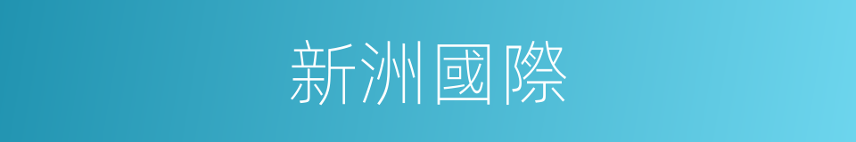 新洲國際的同義詞