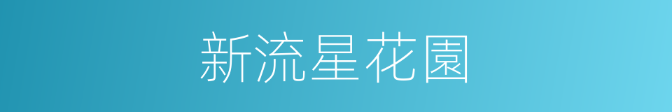 新流星花園的同義詞
