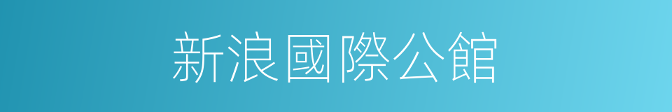新浪國際公館的同義詞