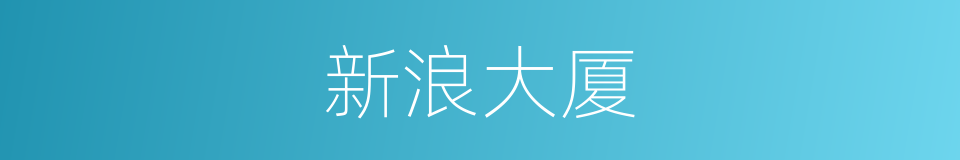 新浪大厦的同义词