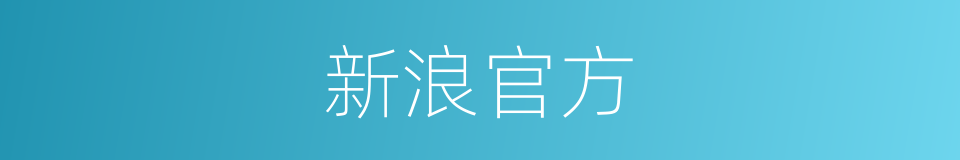 新浪官方的同义词