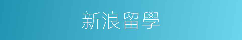新浪留學的同義詞