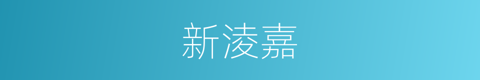 新淩嘉的同義詞