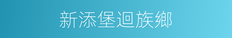 新添堡迴族鄉的同義詞