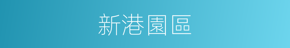 新港園區的同義詞