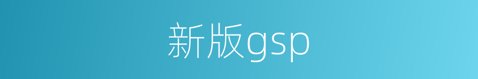 新版gsp的同义词