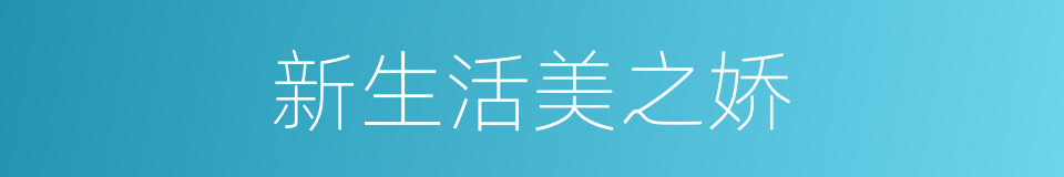 新生活美之娇的同义词