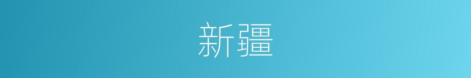 新疆的意思