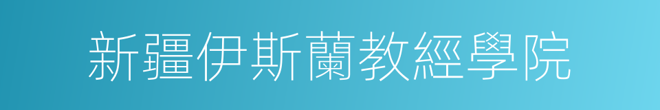 新疆伊斯蘭教經學院的同義詞