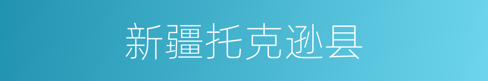 新疆托克逊县的同义词