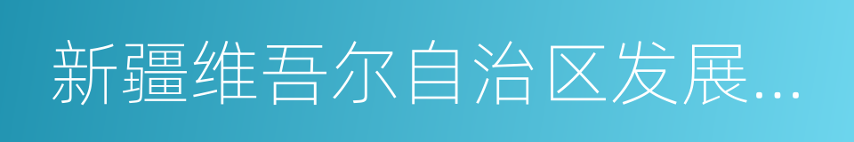 新疆维吾尔自治区发展和改革委员会的同义词