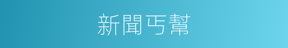 新聞丐幫的意思