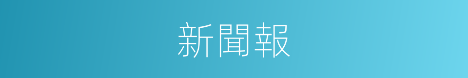 新聞報的同義詞
