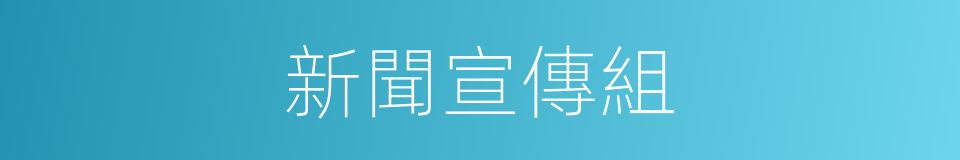 新聞宣傳組的同義詞