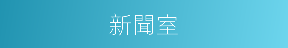 新聞室的同義詞