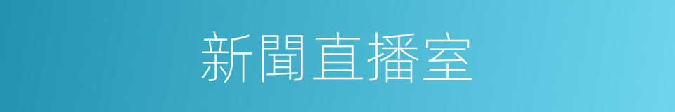 新聞直播室的同義詞