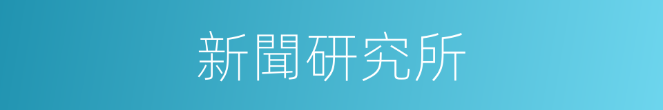 新聞研究所的同義詞