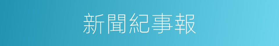 新聞紀事報的同義詞