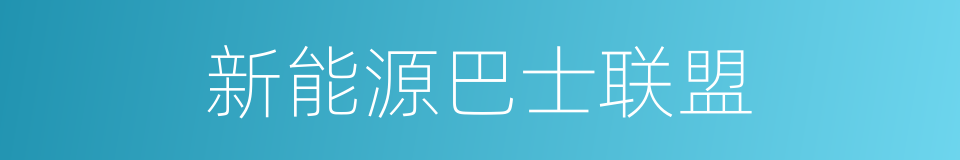 新能源巴士联盟的同义词